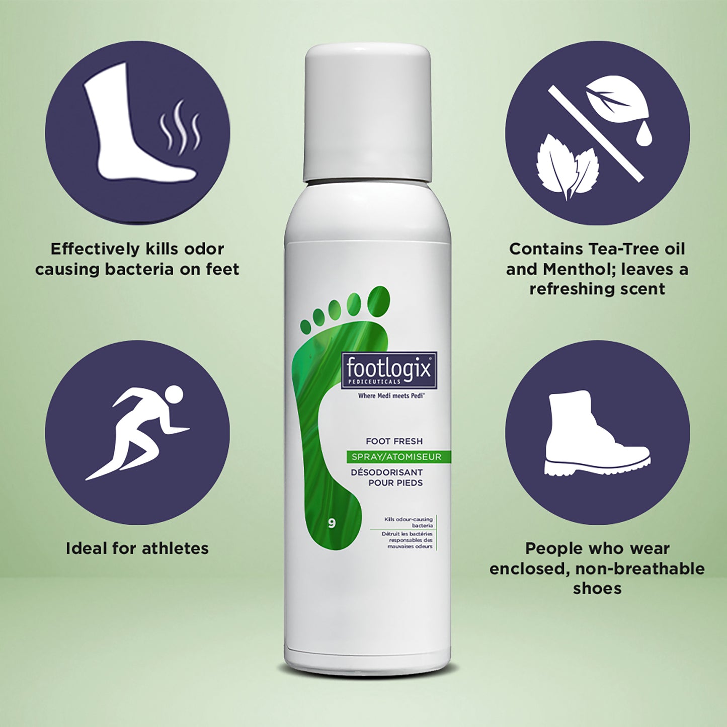 Footlogix Foot Deodorant Spray